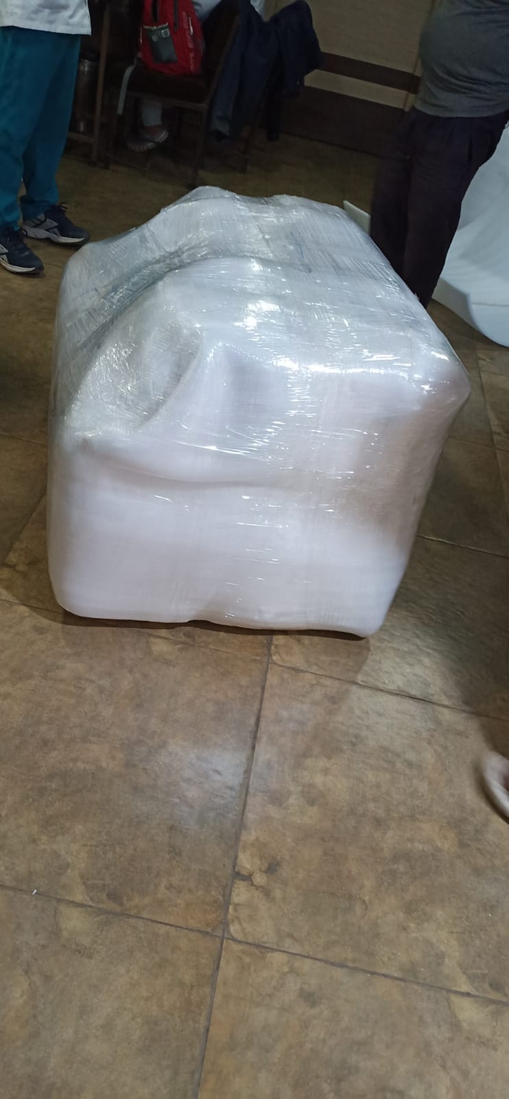 Transport truck with furniture